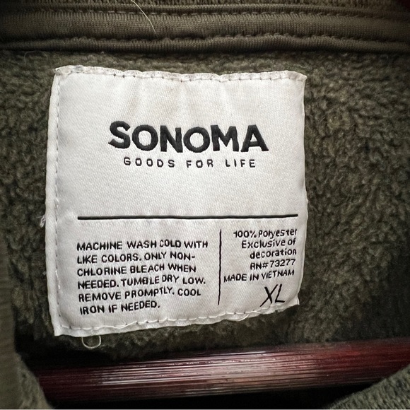 Men’s Snap Front Mock Neck Fleece Size XL - Picture 3 of 3